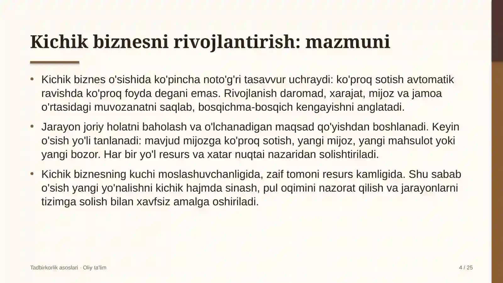 Yog'ochni qayta ishlash korxonalarida kichik biznesni rivojlantirish 4
