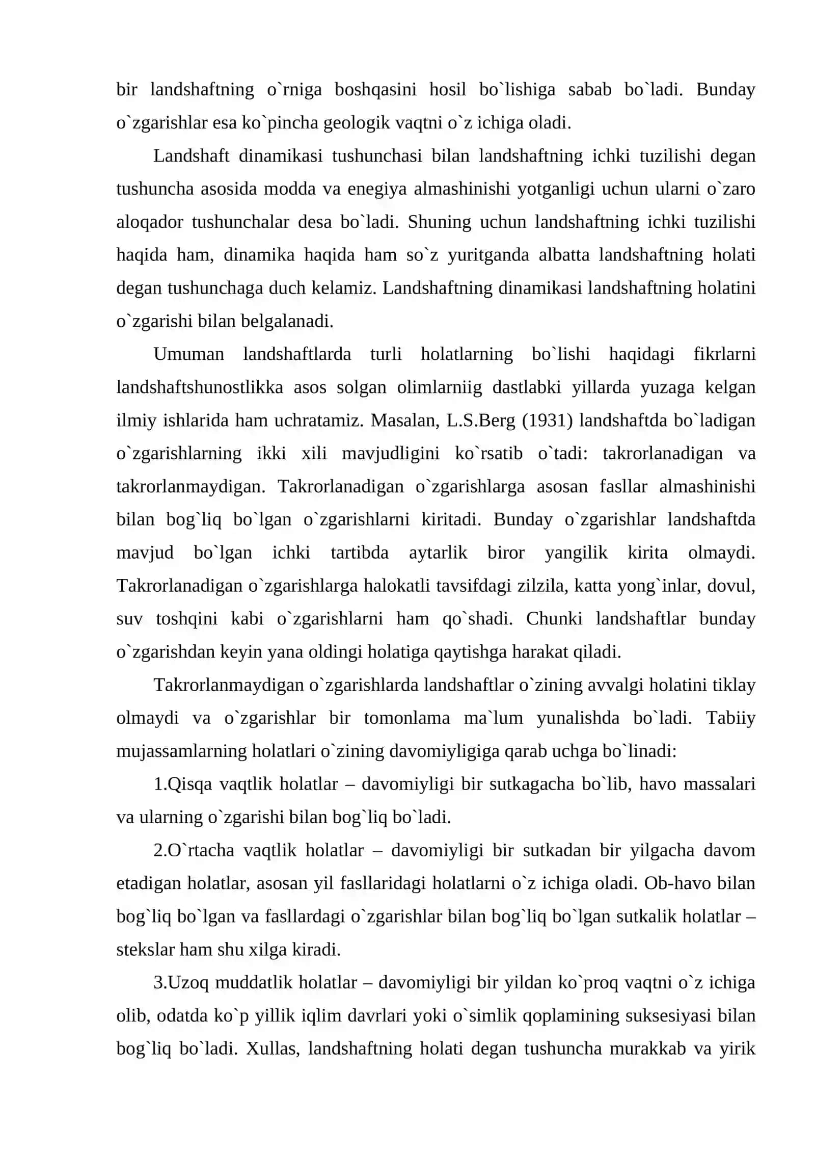 Landshaftlar dinamikasi va rivojlanish qonuniyatlari 4