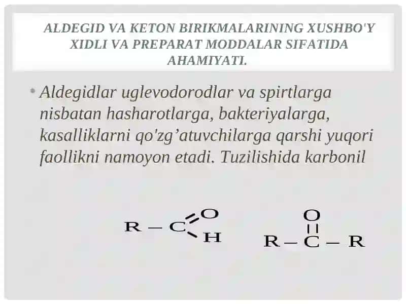 Aldegidlar va ketonlar 4