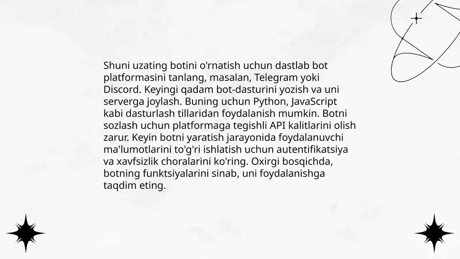 Shuni uzating botga 4