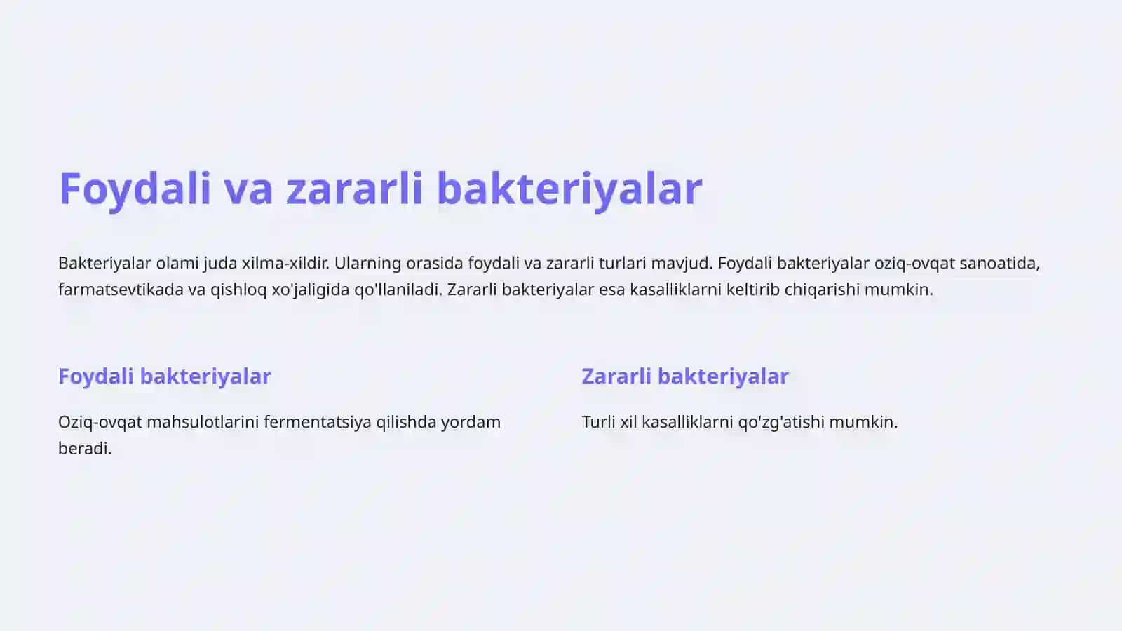 Bakteriyalarning sanoatda va qishloq xoʻjaligidagi ahamiyati 4