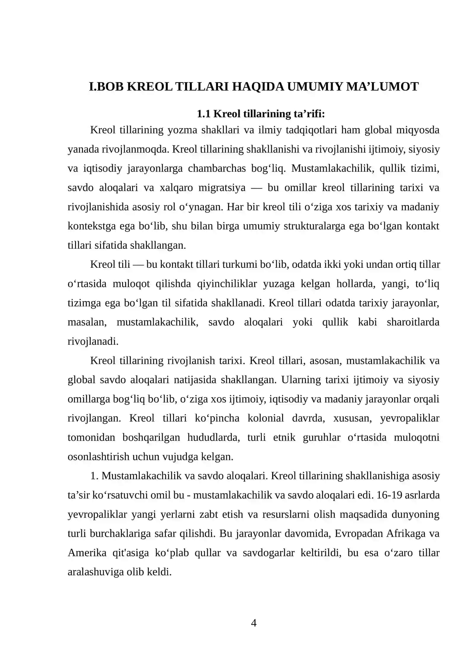 KREOL VA PIJIN TILLARI 4