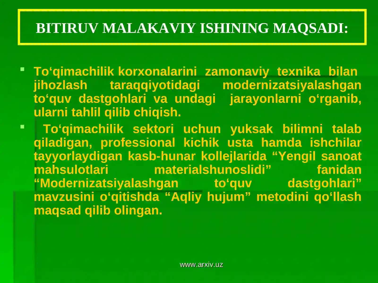 Modernizatsiyalashgan to‘quv dastgohlari 4