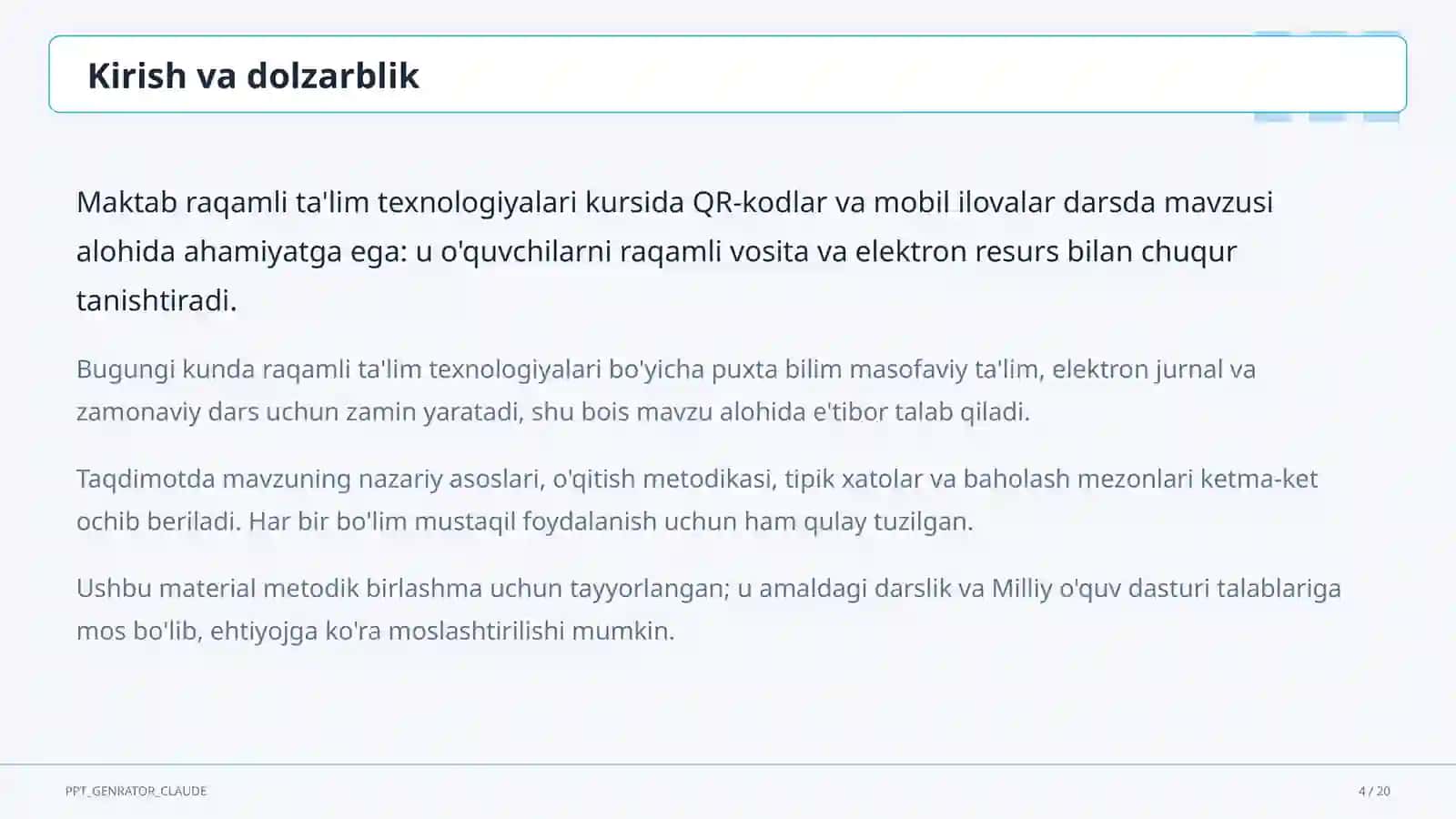 QR-kodlar va mobil ilovalar darsda 4