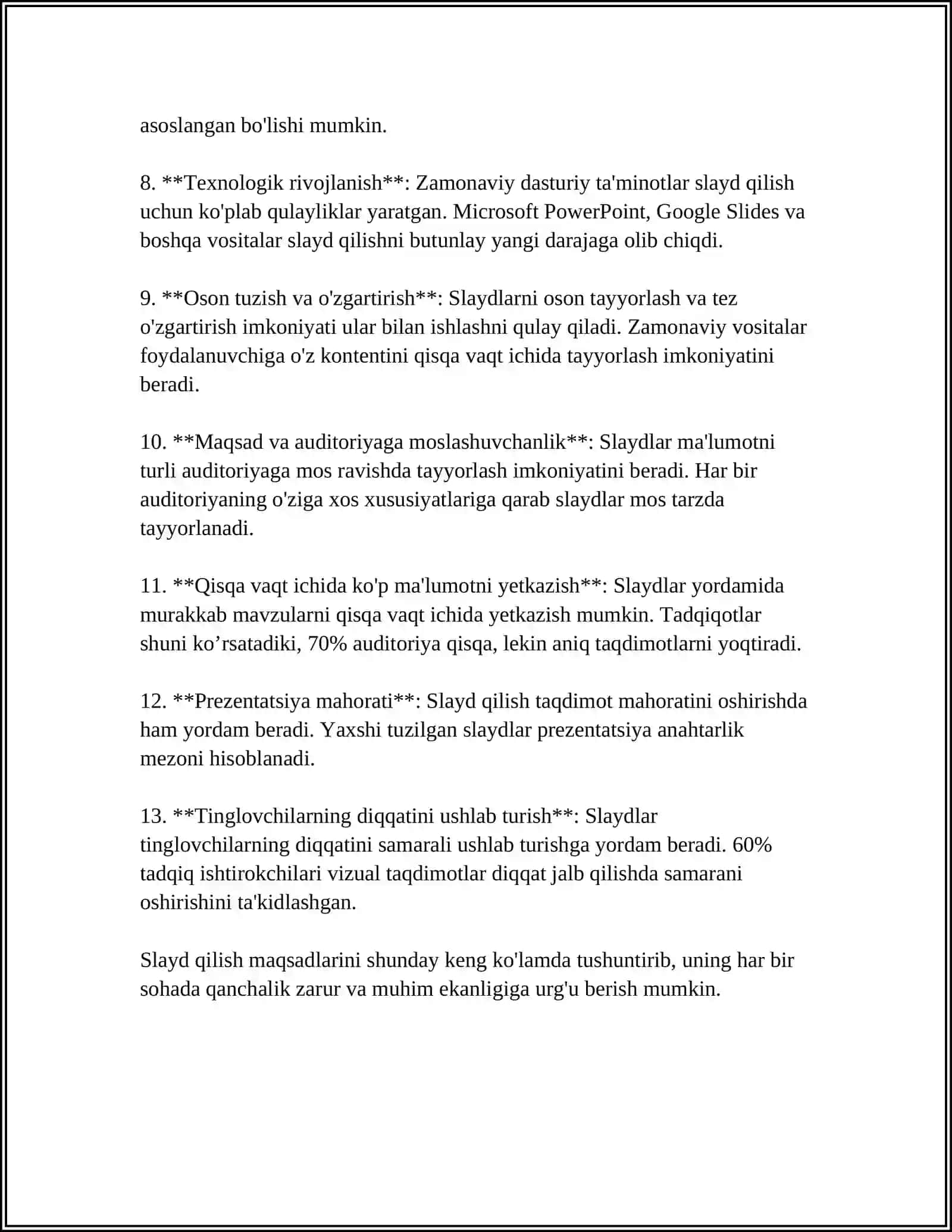 SLAYT QILISH KERAK 4