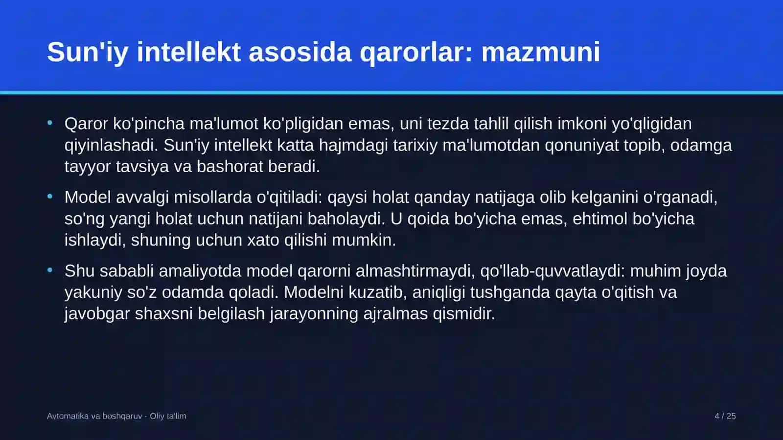 Kompyuter grafikasi studiyalarida sun'iy intellekt asosida qarorlar qabul qilish 4