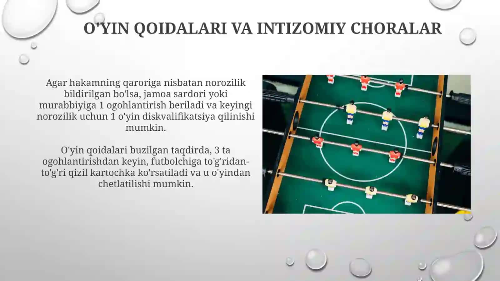 Futbol musobaqalarida musobaqa nizomini tuzish 4