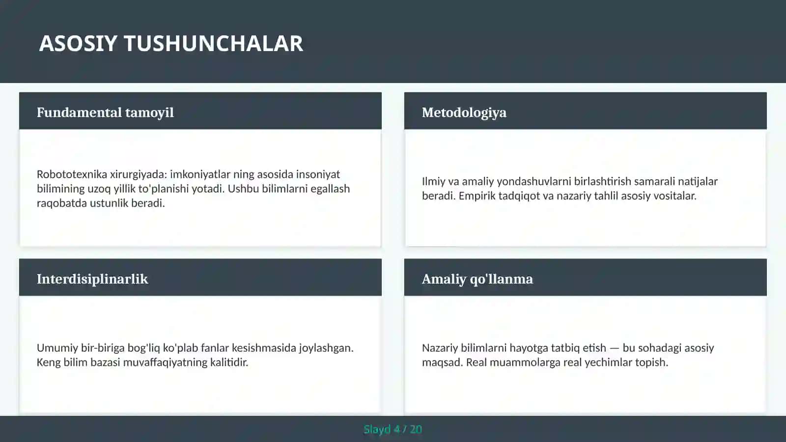 Robototexnika xirurgiyada: imkoniyatlar 4