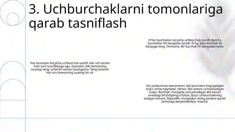 Uchburchak Turlari Va Uning Elementlari 4