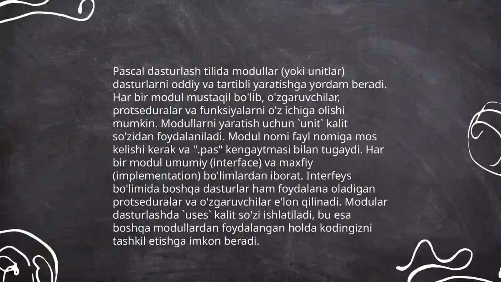 C# va boshqa tillarda(Paskal va C++) modulla dasturlash 4