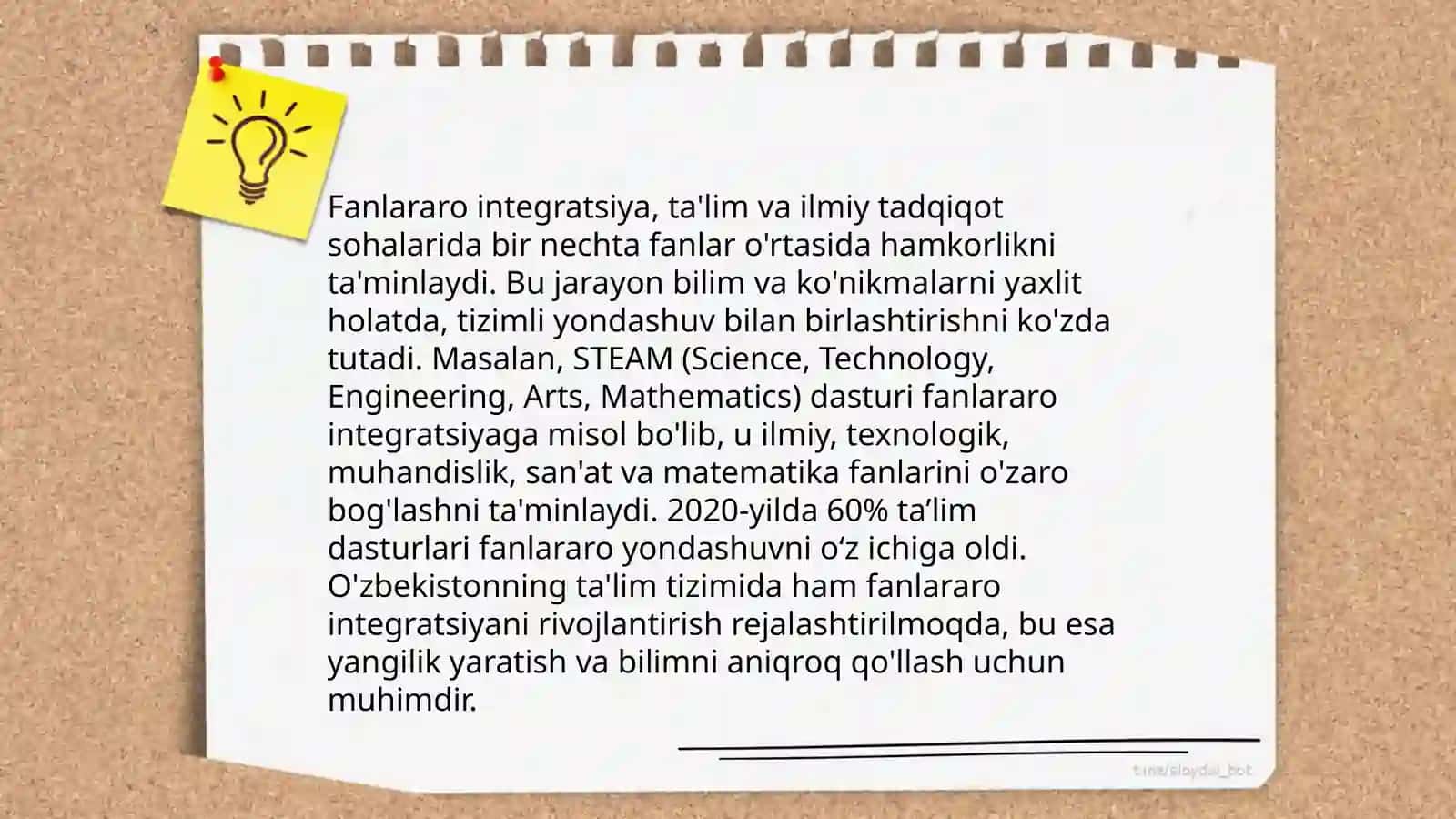 Integratsiyalashgan o'quv dasturlari 4