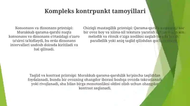 Murakkab Kontrapunkt 4