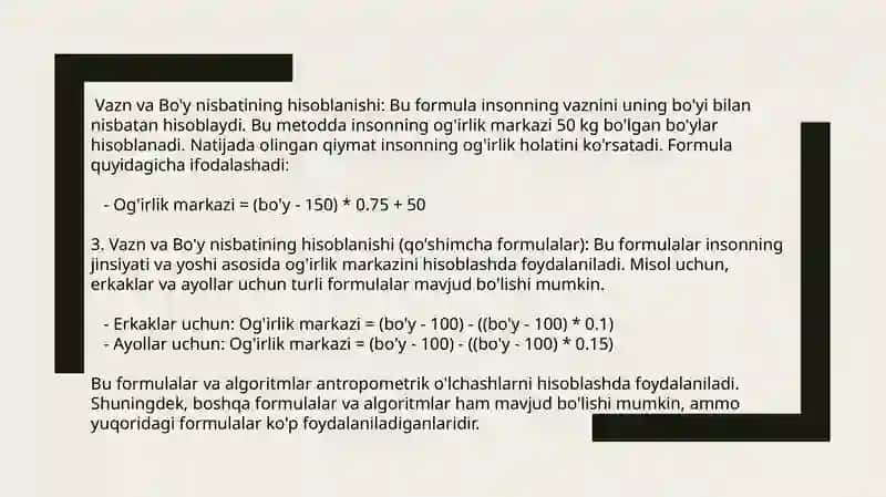 Insongavdasiog'irlikmarkazinianalitikusulbilananiqlash 4
