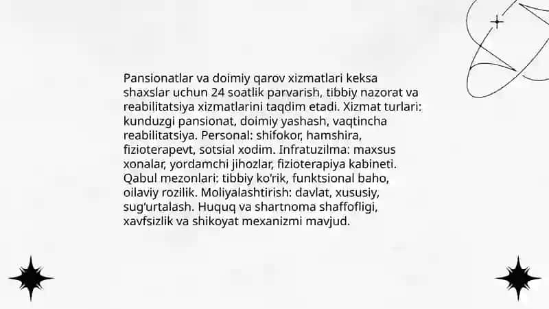 Uyda parvarish va yordam xizmatlari 4