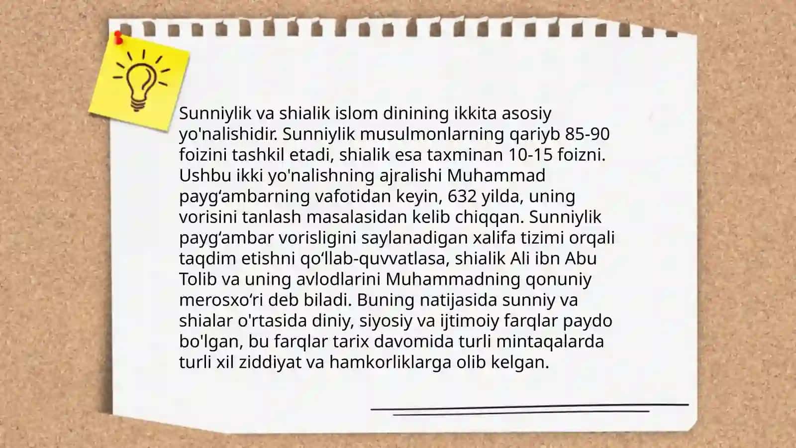 Islom oqimlari va yo’nalishlarining paydo bo’lishi 4