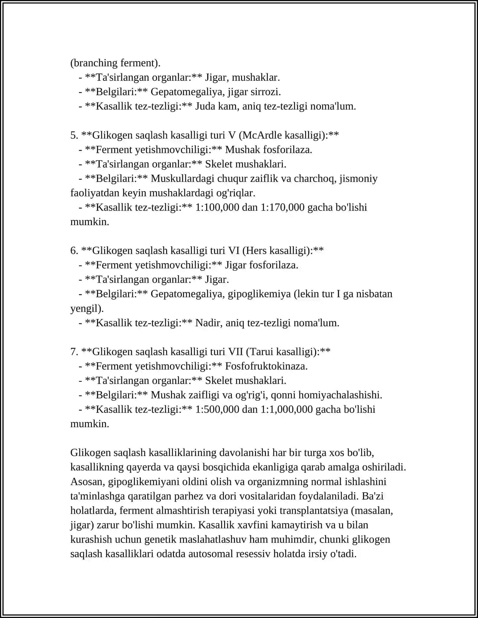 GLIKOGEN KASALLIKLARI 15 BET 4