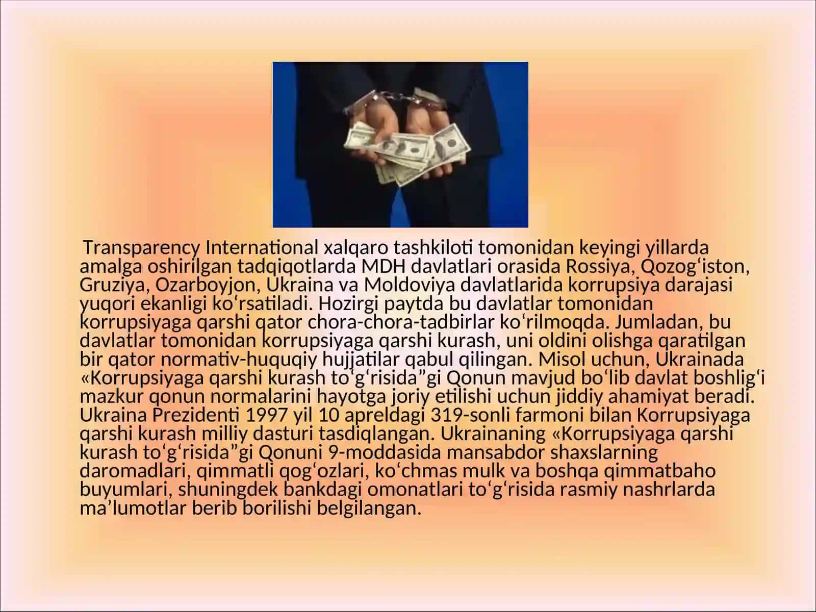 Korrupsiya va unga qarshi kurash 4