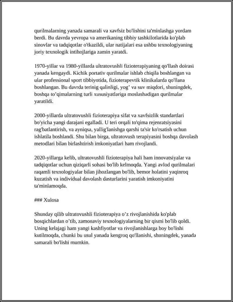 ULTIRA TOVUSHLI FIZOTERAPIYA ASOSLARI 4