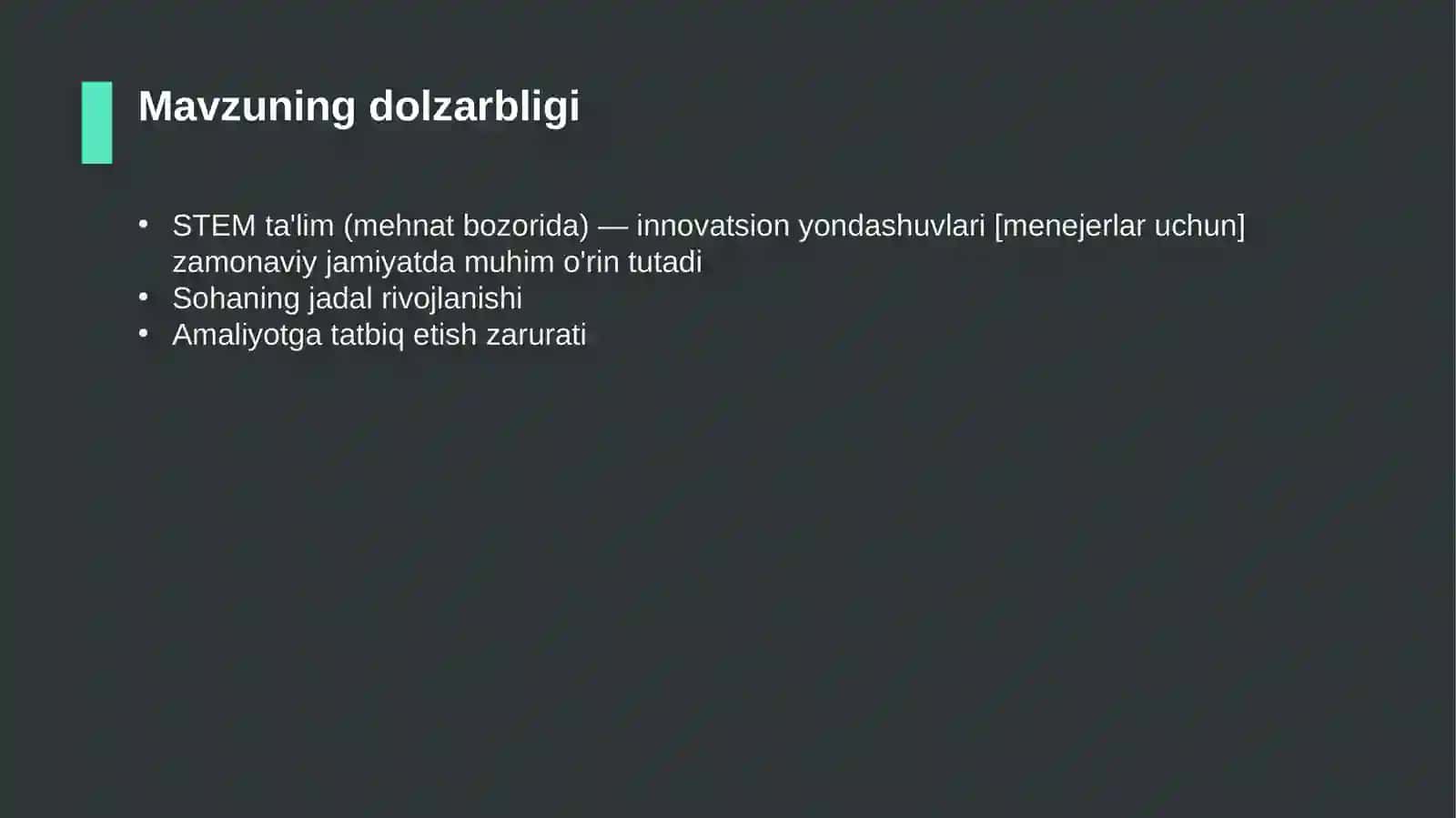 STEM ta'lim (mehnat bozorida) — innovatsion yondashuvlari [menejerlar uchun] 4