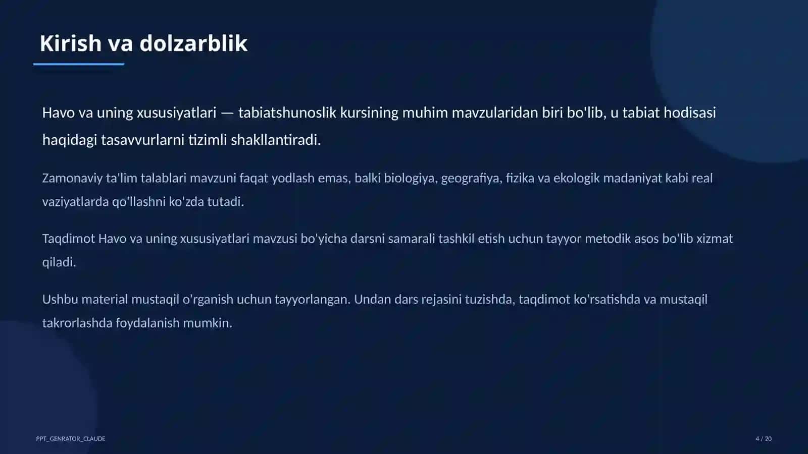 Havo va uning xususiyatlari (2-sinf) 4