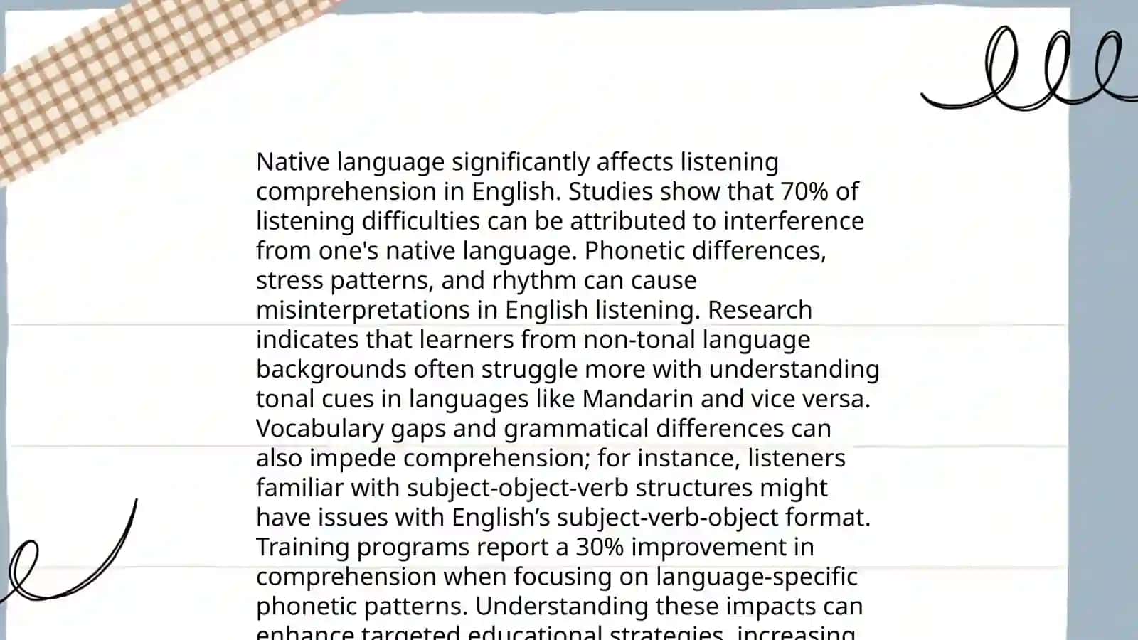 Issues and Strategies in Improving Listening Comprehension in a Classroom 4