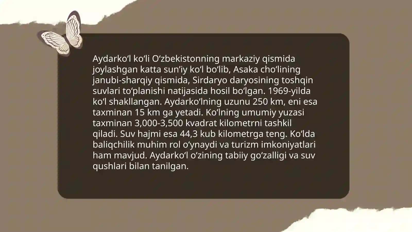 Aydarkoʻl koʻli 4