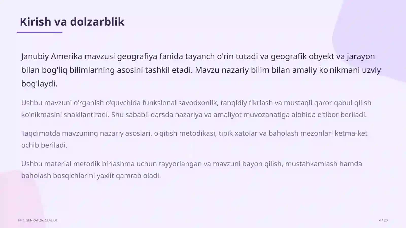 Janubiy Amerika (7-sinf) 4