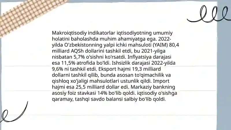 Makroiqtisodiy indikatorlarni ishlab chiqarish funktsiyalari yordamida tadqiq qilish 4