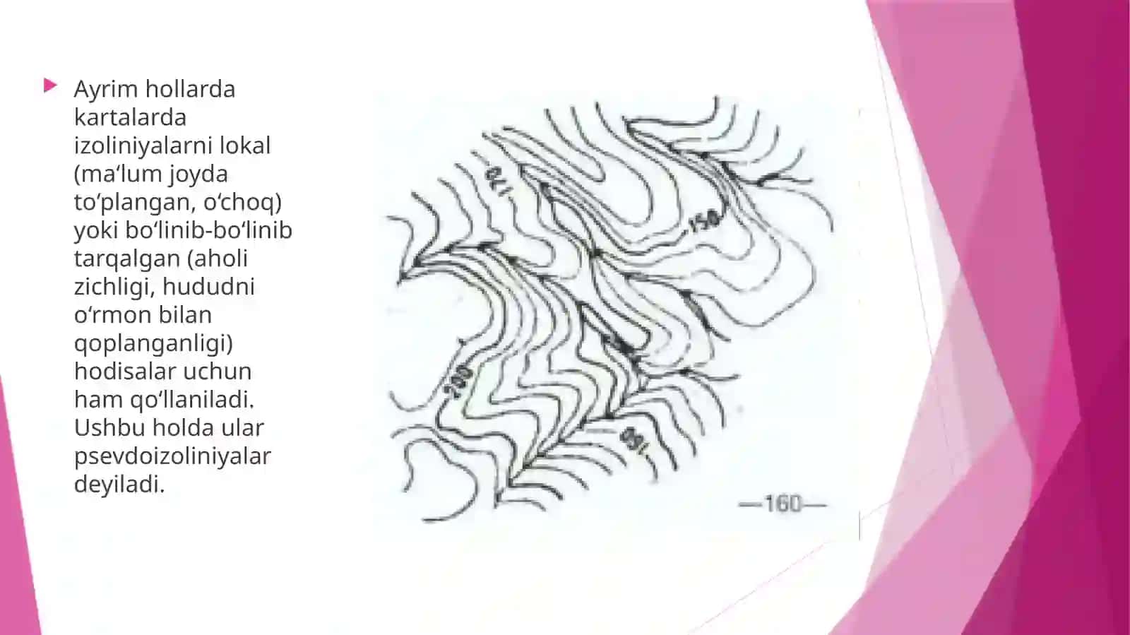 Umumgeografik kartalarda chegaralar, daryolar, kanallar, temir yo‘llar va avtomobil yo‘llarni tasvirlashda ushbu usulni qo‘llash 4