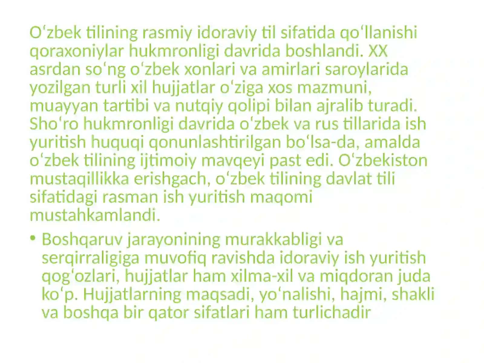 Mustaqillik davri davlat irodaviy uslub 4