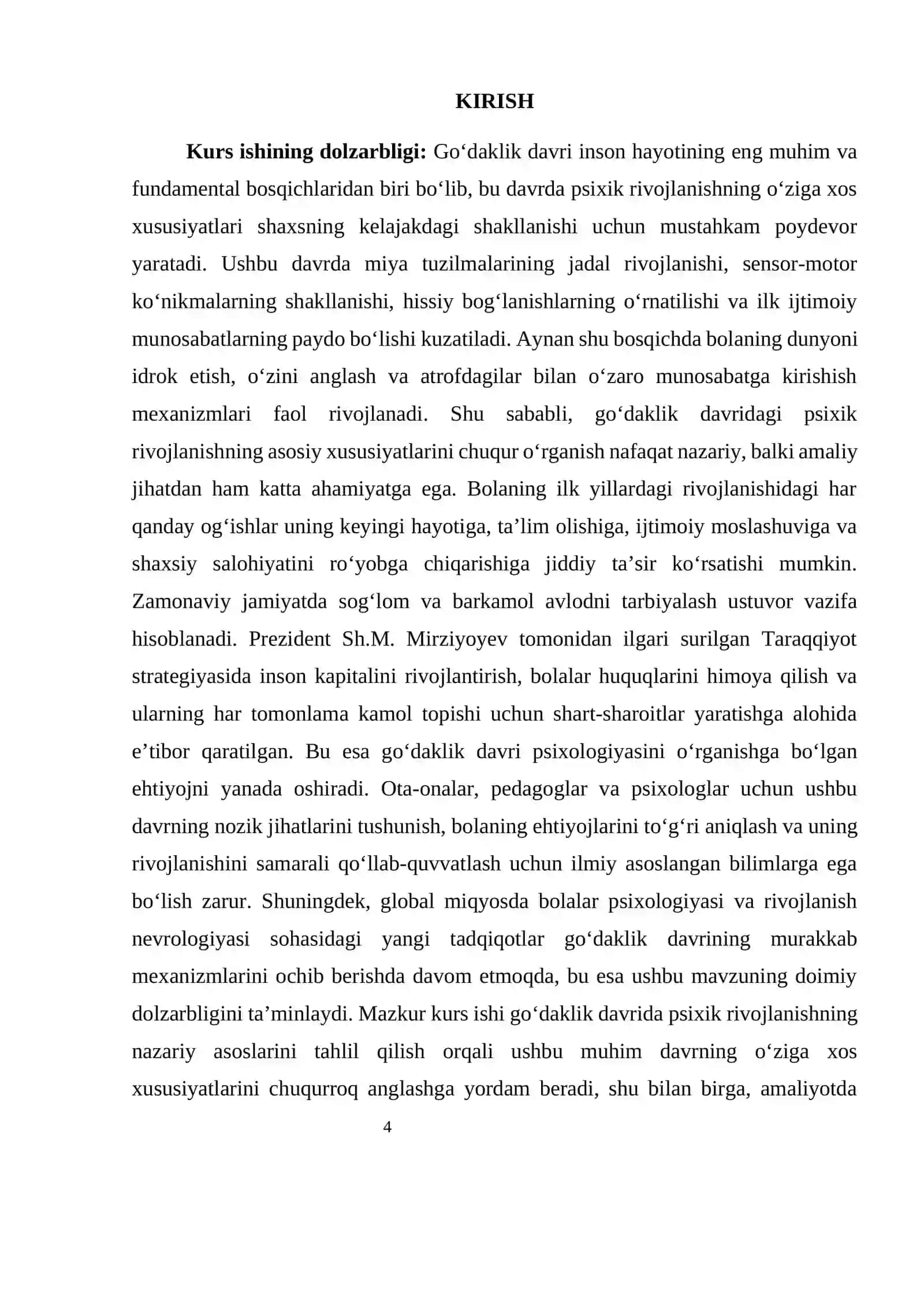 ONTOGENIZ PSIXOLOGIYASI FANIDAN GOʻDAKLIK DAVRIDA PSIXIK RIVOJLANISHINING ASOSIY XUSUSIYATLARI 4