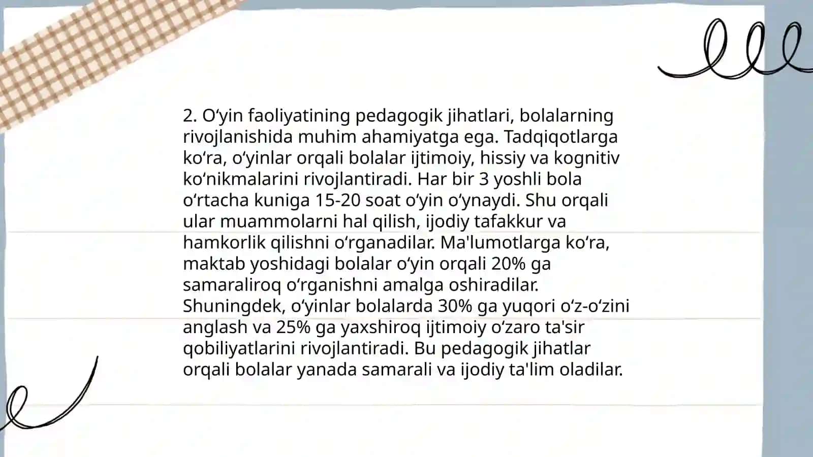 Oʻyin haqida tushuncha 4