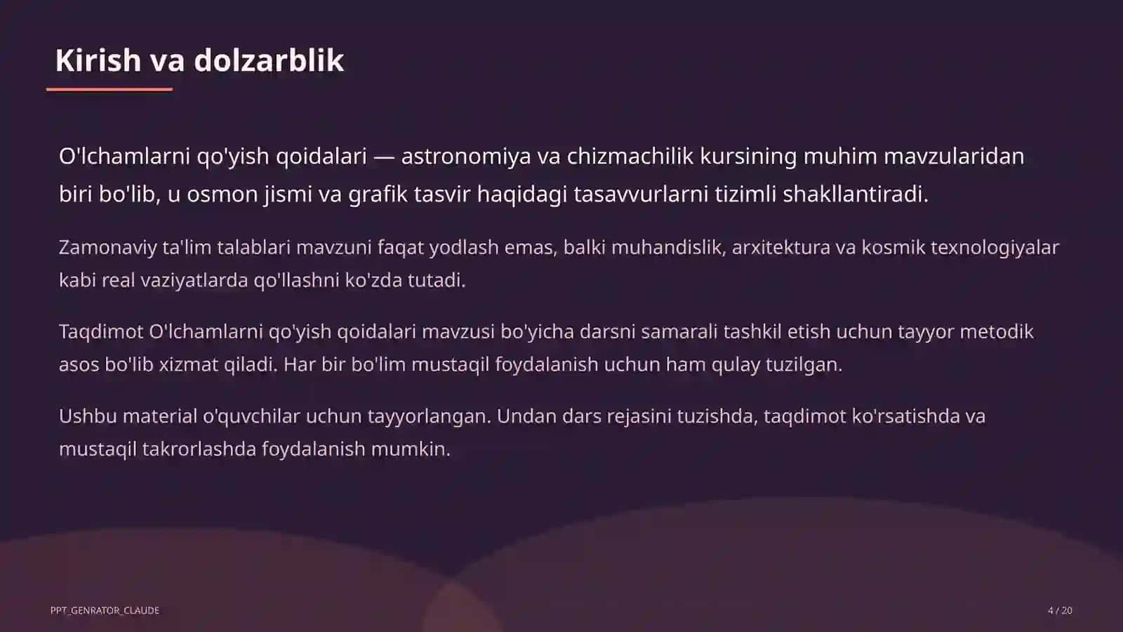 O'lchamlarni qo'yish qoidalari (8-sinf) 4