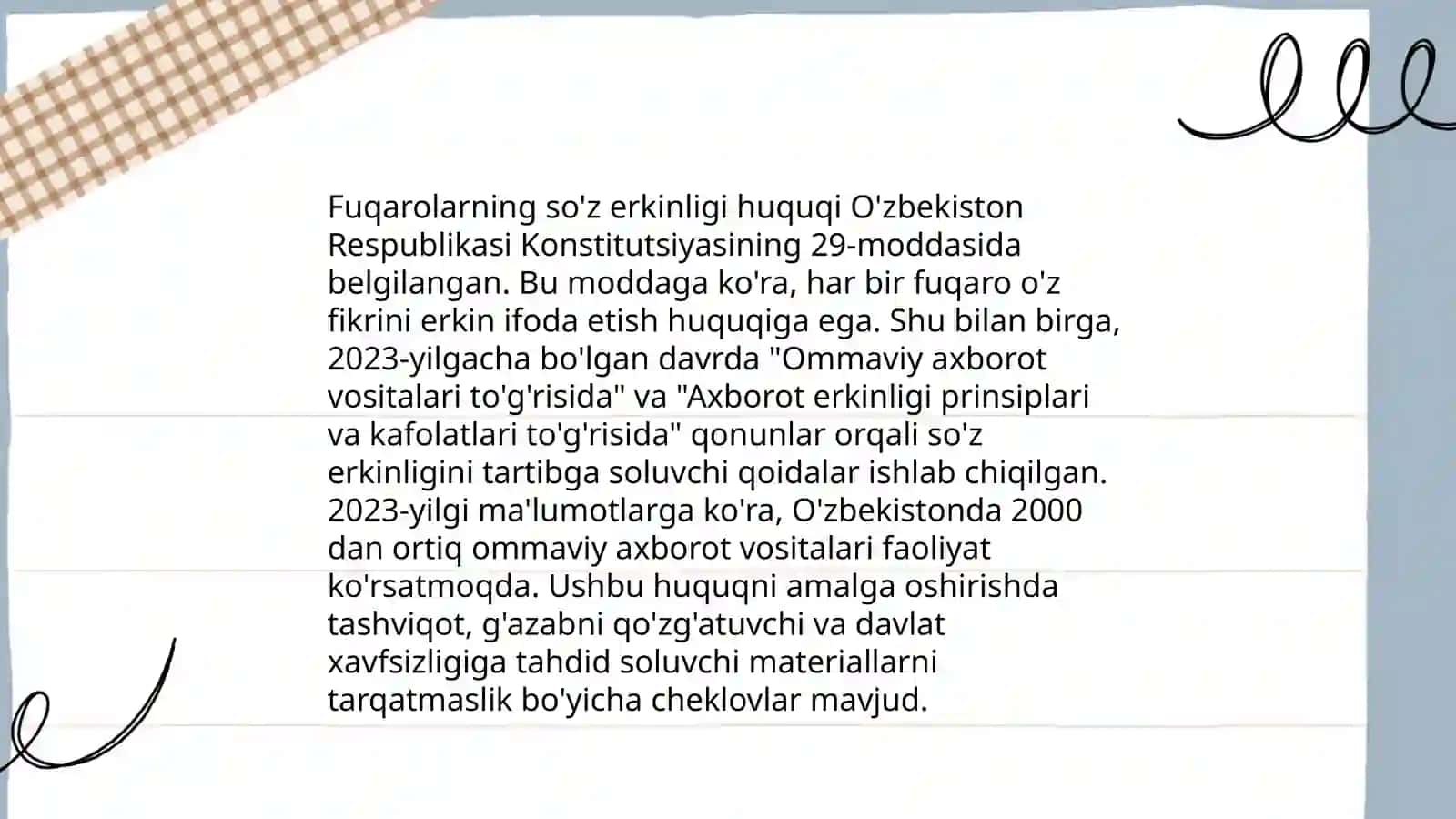 Fuqarolarning shaxsiy,siyosiy,ijtimoiy,iqtisodiy,ma'daniy va ekologik huquqlari 4