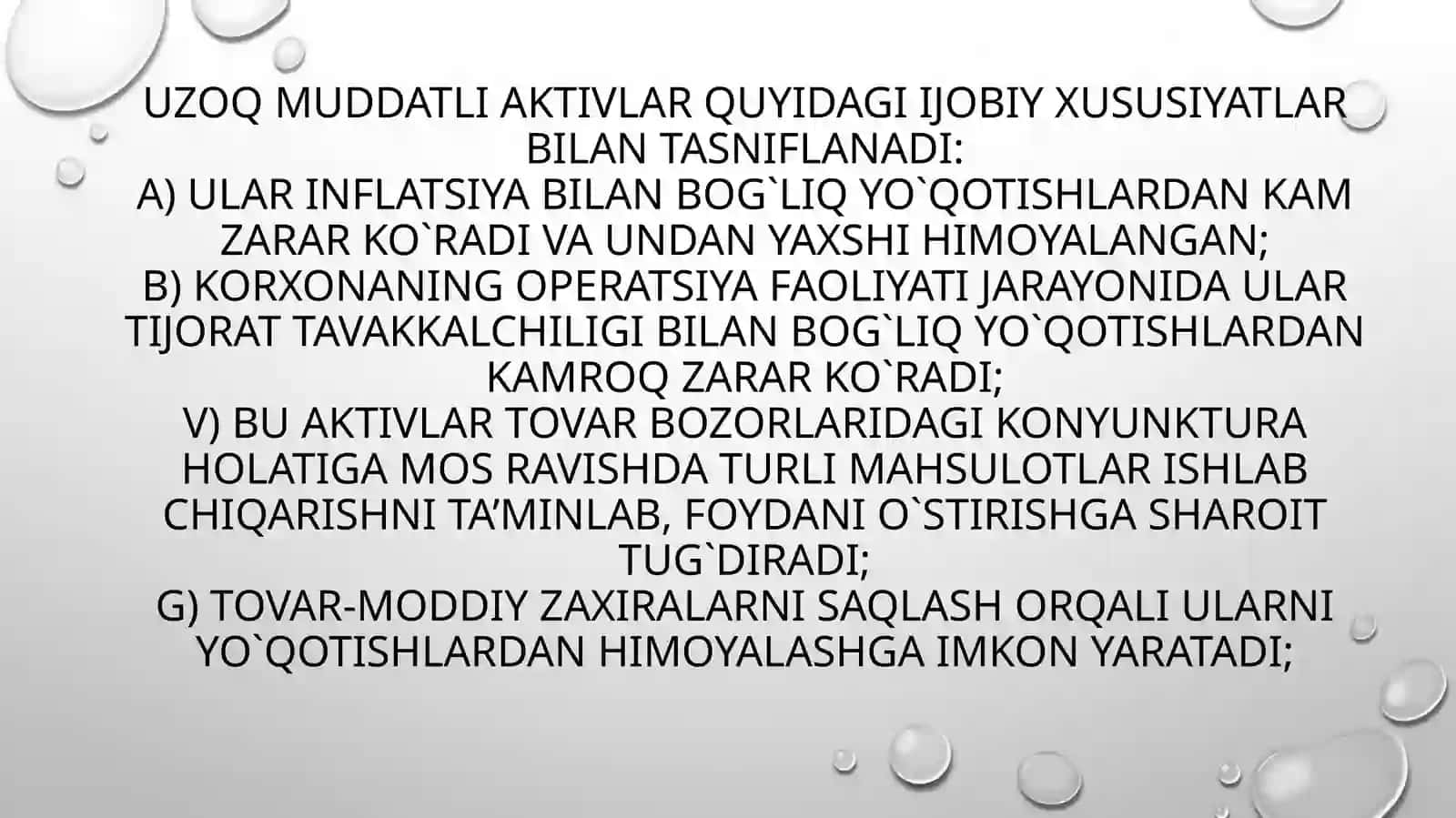 UZOQ MUDDATLI AKTIVLAR HISOBI 4
