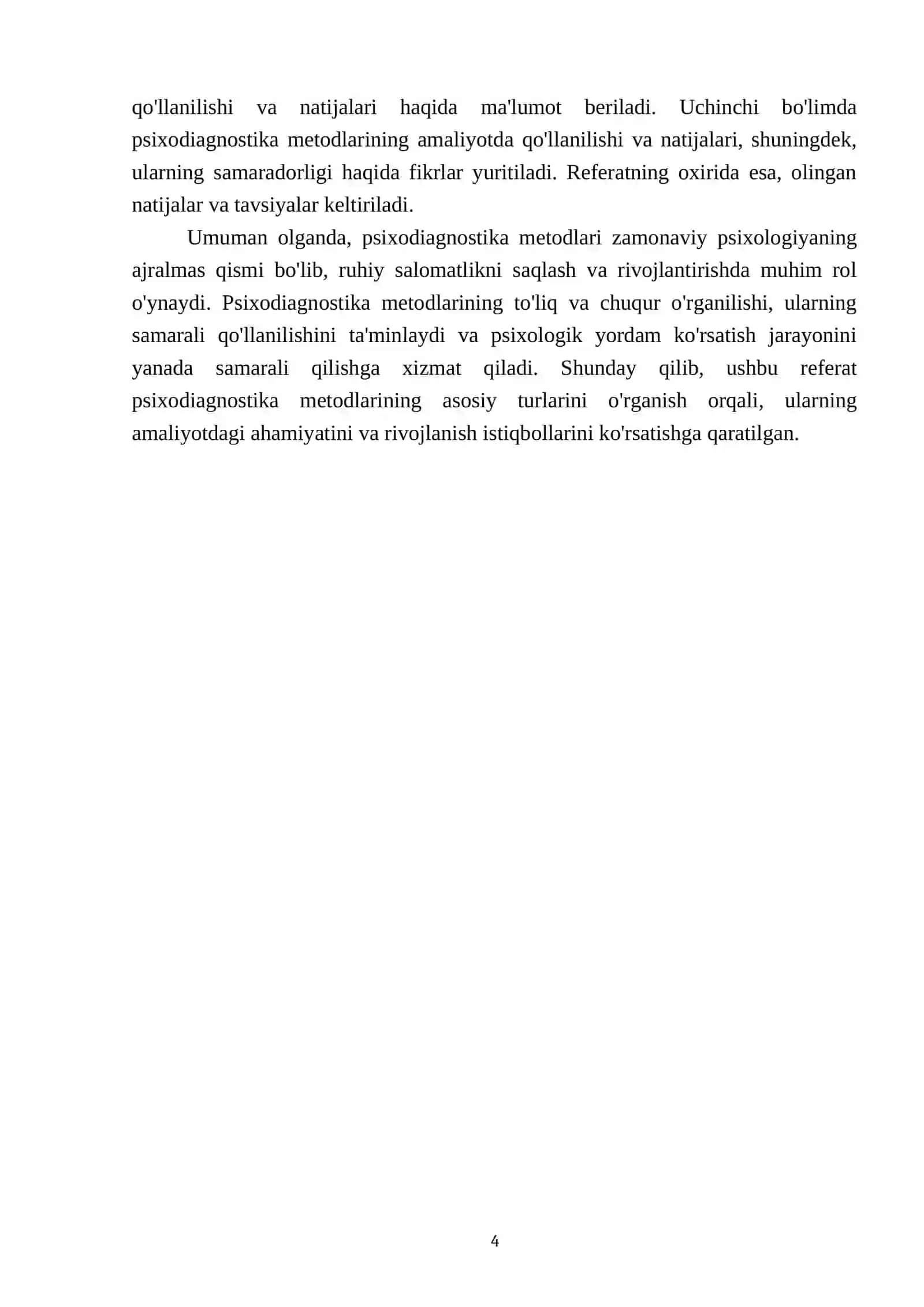 Psixodiagnostika metodlarining asosiy turlari qaysilar 4