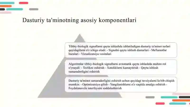 Tibbiy-biologik signallarni avtomatik qayta ishlovchi kompyuter tizimlarni dasturli apparatni tashkil etish tamoyillari 4