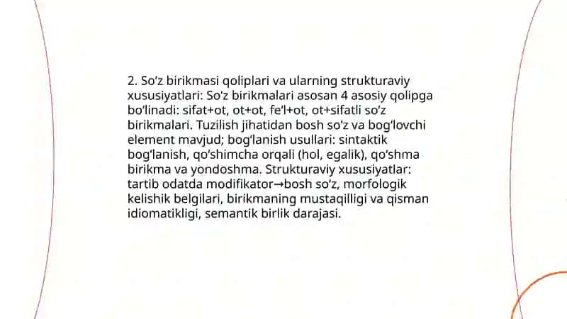 Oʻzbek tilida sodda gap qoliplari 4