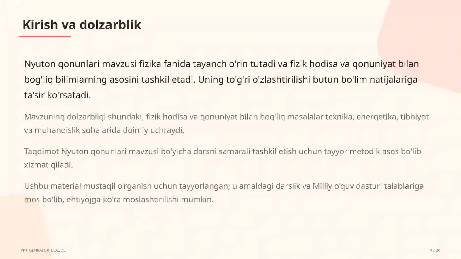 Nyuton qonunlari (9-sinf) 4