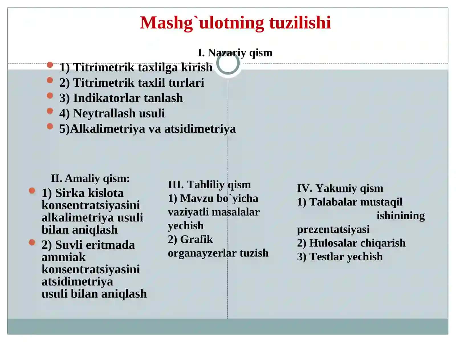 Titrimetrik Tahlil Oksidometriya Usuli 4