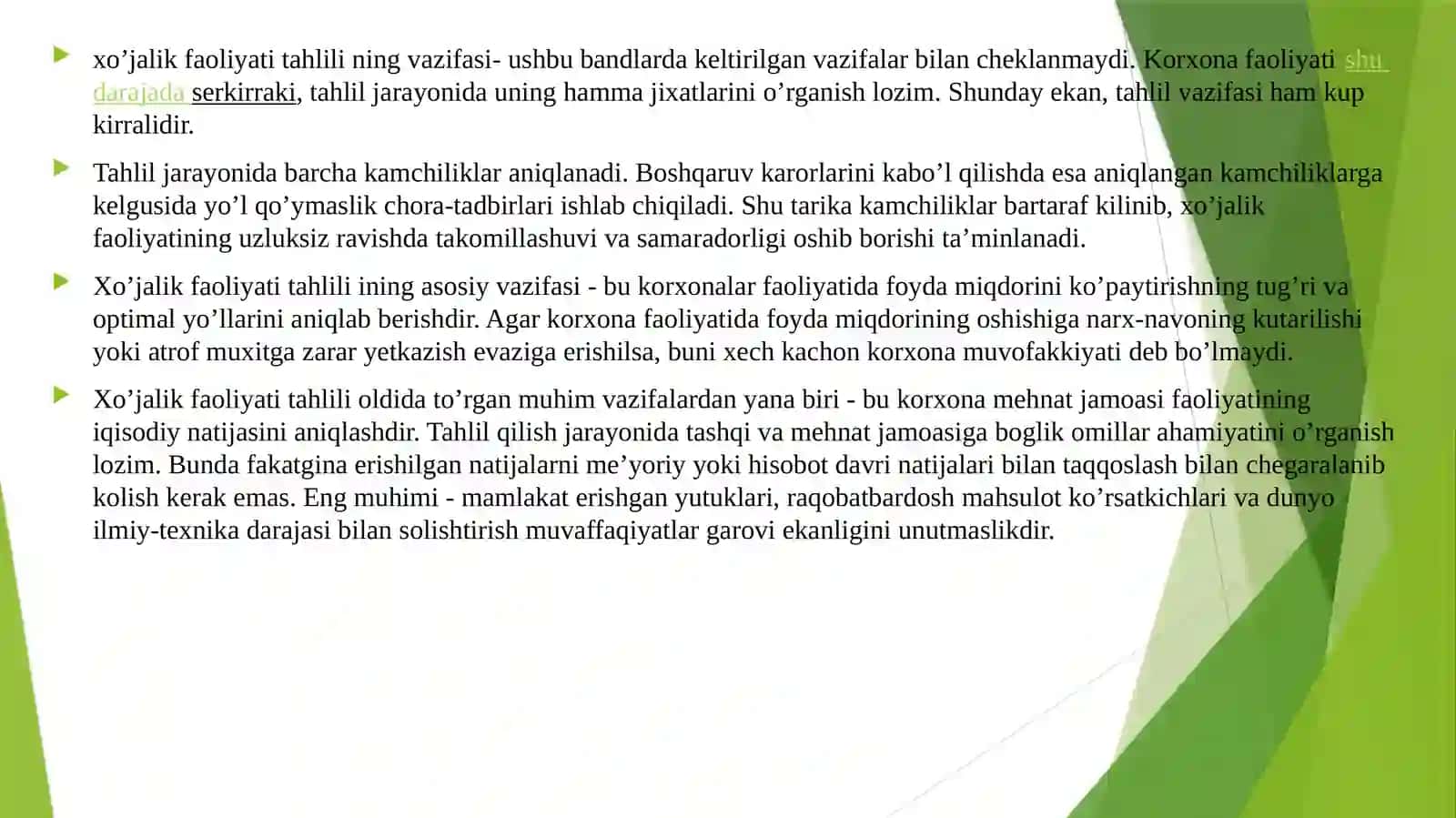 Tashkilot, xo’jalik sub’yekt tushunchalari. Biznes tashkiletishning maqsadi, vazifalari 4