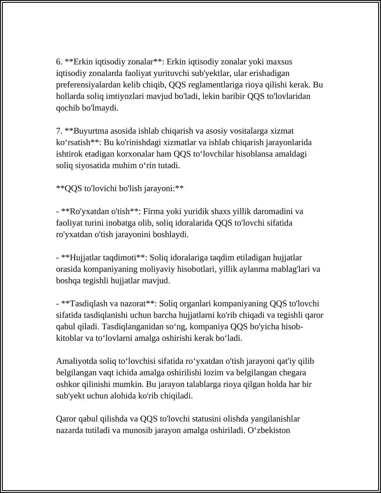Qo'shilgan Qiymat Solig'i To'lovlilar 4