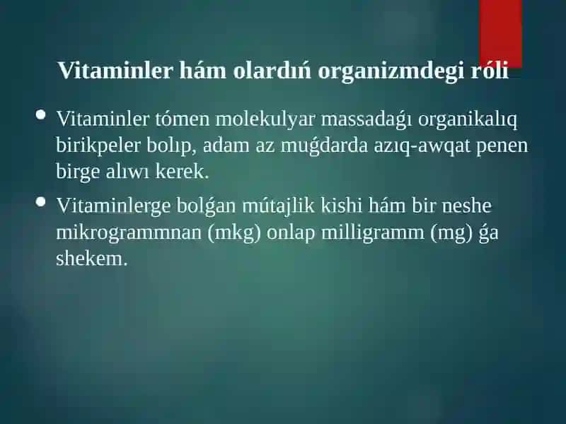 Vitaminler bioximiyasi 4