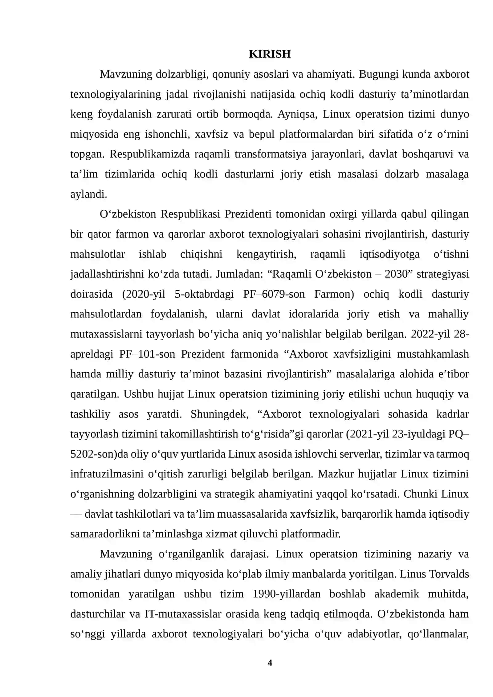 Linux operatsion tizimi 4