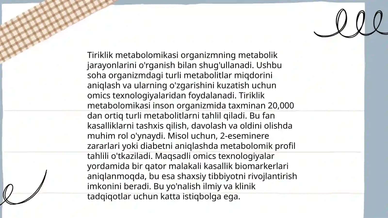Metabolomika 4