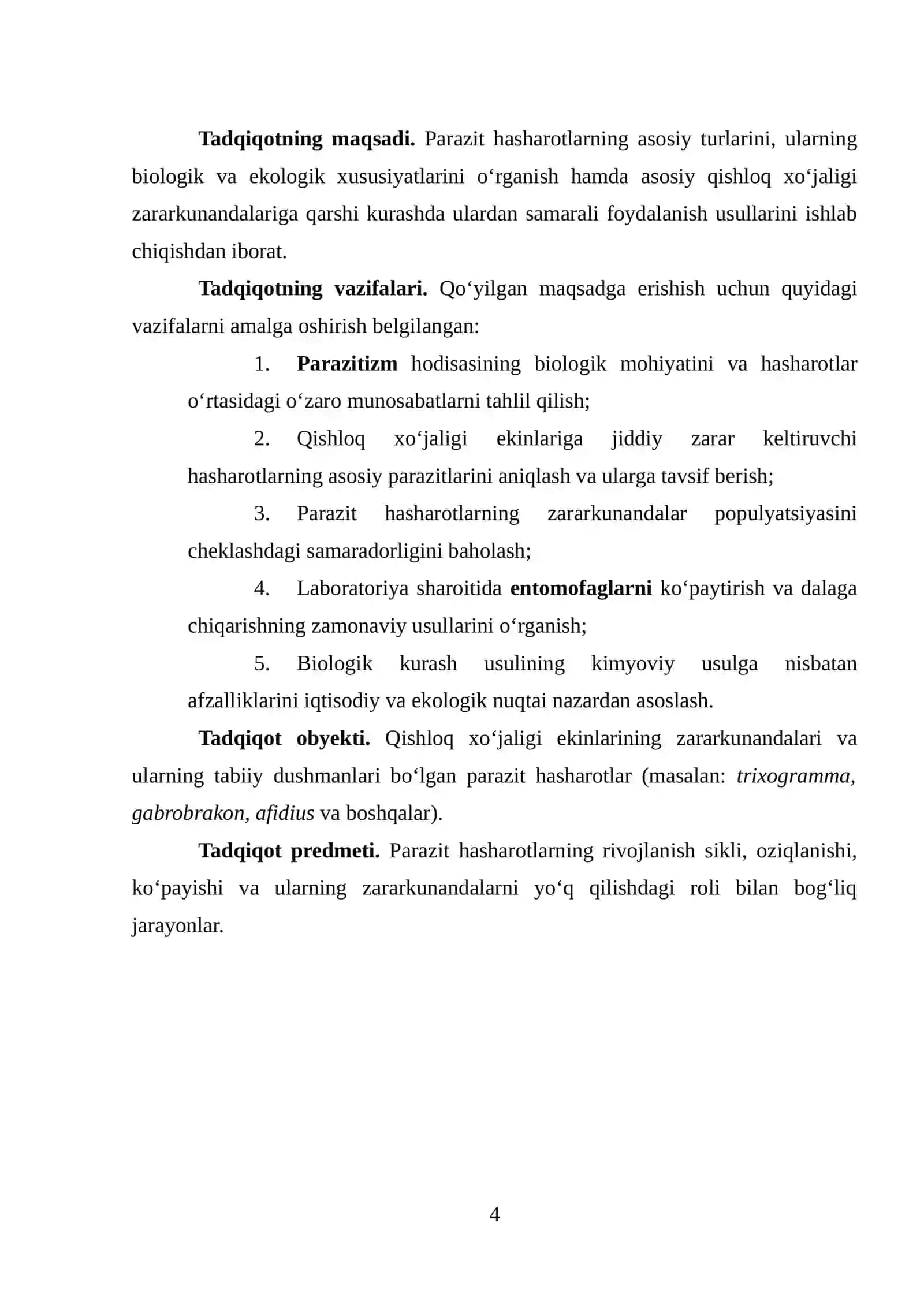 Parazit hasharotlar va ularning zararkunandalarga qarshi kurashdagi ahamiyati 4