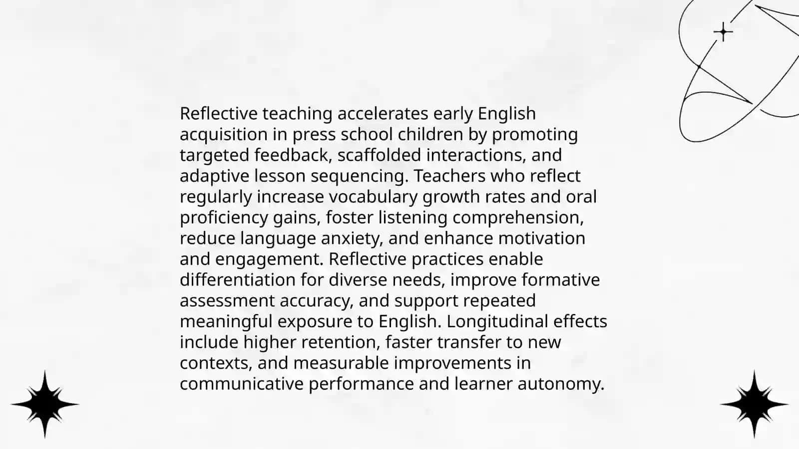 The importance of reflective teaching of English for press school children 4