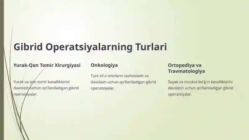 Gibrid Operatsiyalar 4