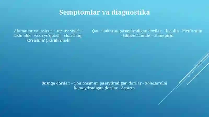 Qandsiz Diabetni Davolashda Ishlatiladigan Dori Vositalari 4