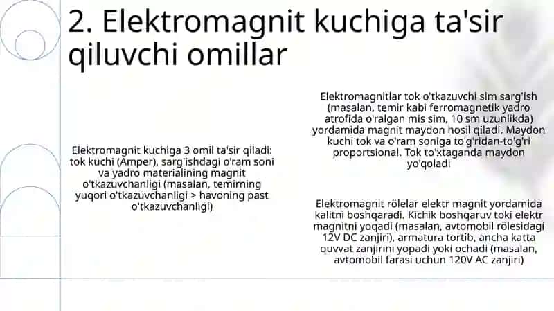 Elektromagnit. Elektromagnit rele 4